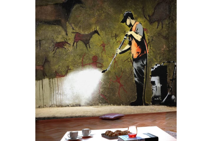 Valokuvatapetti Banksy Cave Painting 300x210 - Artgeist sp. z o. o. - Sisustustuotteet - Seinäkoristeet - Tapetit - Valokuvatapetit