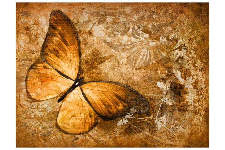 Valokuvatapetti Butterfly Sepia 300x231 - Artgeist sp. z o. o. - Sisustustuotteet - Seinäkoristeet - Tapetit - Valokuvatapetit