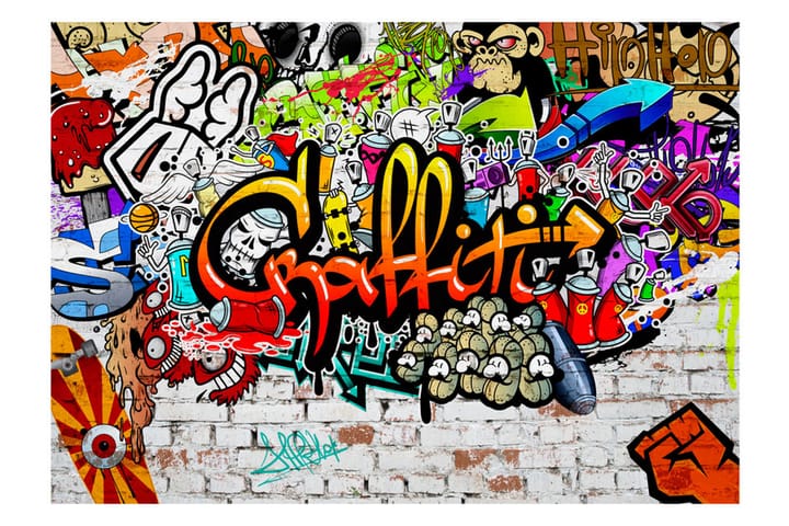 Valokuvatapetti Colorful Graffiti 300x210 - Artgeist sp. z o. o. - Sisustustuotteet - Seinäkoristeet - Tapetit - Valokuvatapetit