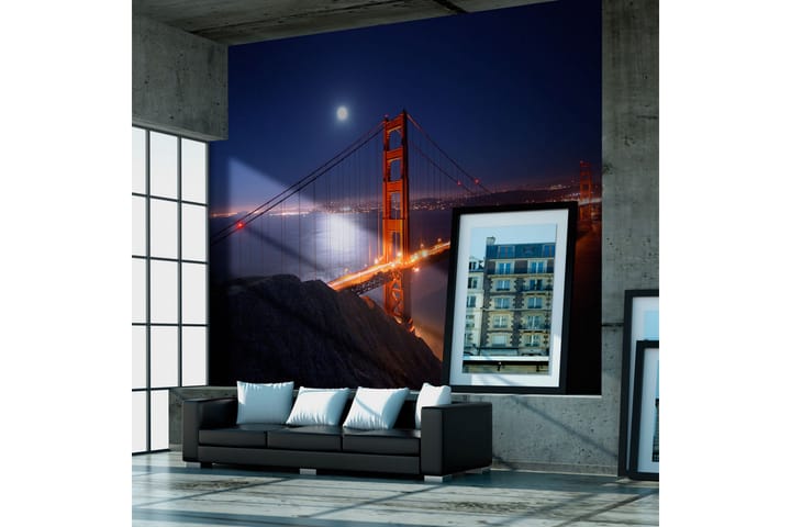 Valokuvatapetti Golden Gate-silta yöllä 300x231 - Artgeist sp. z o. o. - Sisustustuotteet - Seinäkoristeet - Tapetit - Valokuvatapetit