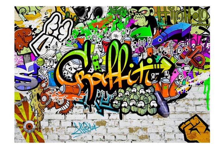 Valokuvatapetti Graffiti On The Wall 300x210 - Artgeist sp. z o. o. - Sisustustuotteet - Seinäkoristeet - Tapetit - Valokuvatapetit