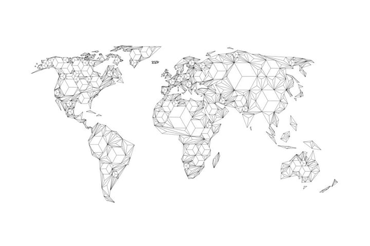 Valokuvatapetti Map Of The World White Solids 300x231 - Artgeist sp. z o. o. - Sisustustuotteet - Seinäkoristeet - Tapetit - Valokuvatapetit