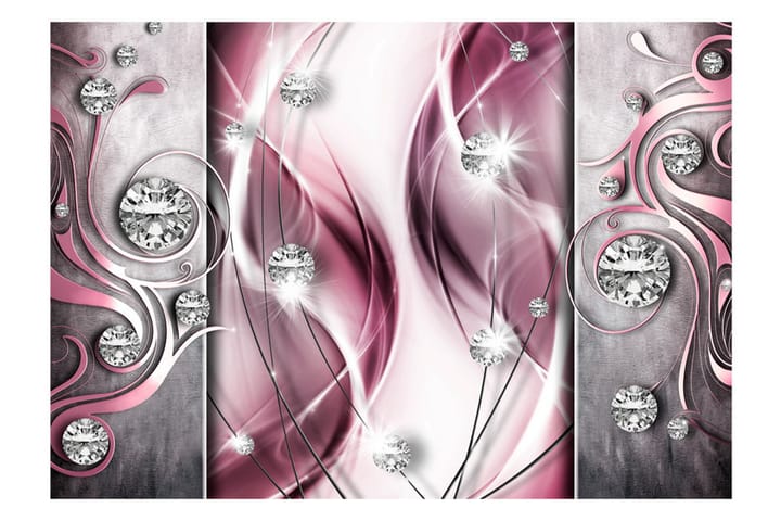 Valokuvatapetti Pink And Diamonds 300x210 - Artgeist sp. z o. o. - Sisustustuotteet - Seinäkoristeet - Tapetit - Valokuvatapetit