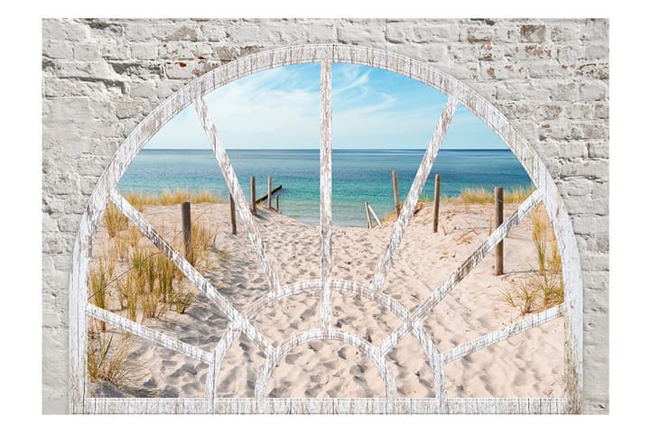 Valokuvatapetti Window View Beach 300x210 - Artgeist sp. z o. o. - Sisustustuotteet - Seinäkoristeet - Tapetit - Valokuvatapetit