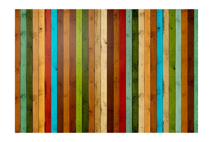 Valokuvatapetti Wooden Rainbow 400x270 - Artgeist sp. z o. o. - Sisustustuotteet - Seinäkoristeet - Tapetit - Valokuvatapetit