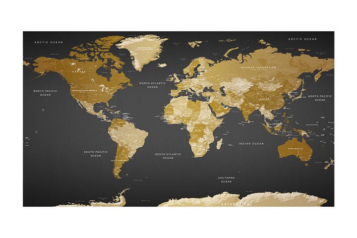 Valokuvatapetti XXL World Map Modern Geography II 500x280 - Artgeist sp. z o. o. - Sisustustuotteet - Seinäkoristeet - Tapetit - Valokuvatapetit