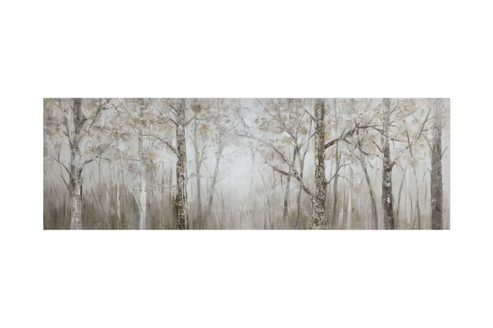 Öljymaalaus 50x150 cm, metsä - Sisustustuotteet - Sisustusesineet - Tekokasvit