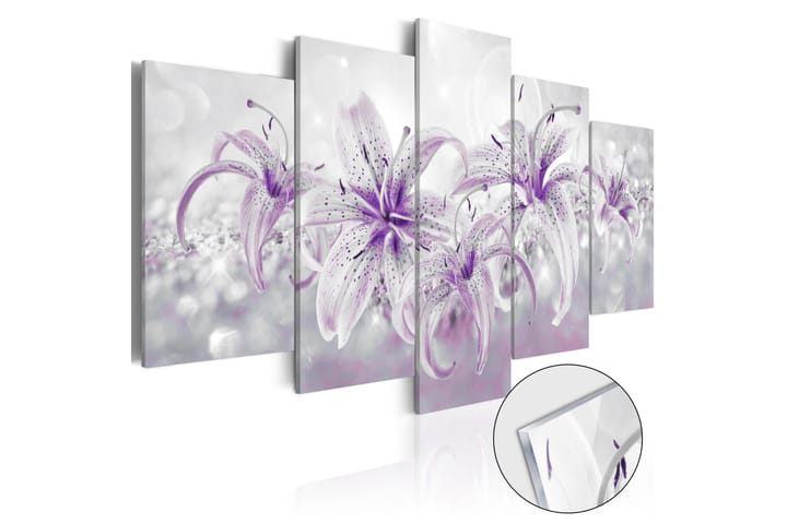 Taulu akryylillä Purple Graces 100x50 - Saatavana usean kokoisena - Sisustustuotteet - Seinäkoristeet - Taulut & taide