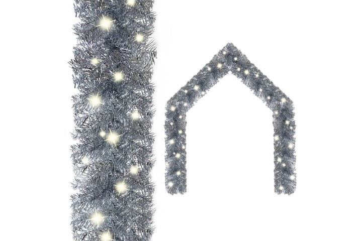 Jouluköynnös LED-valoilla 20 m hopea - Hopea - Sisustustuotteet - Sisustusesineet - Juhlakoristeet - Uudenvuoden koristeet