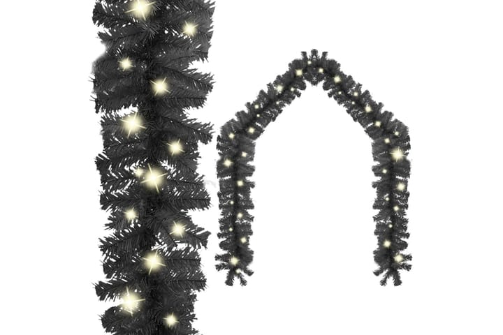 Jouluköynnös LED-valoilla 20 m musta - Musta - Sisustustuotteet - Sisustusesineet - Juhlakoristeet - Uudenvuoden koristeet