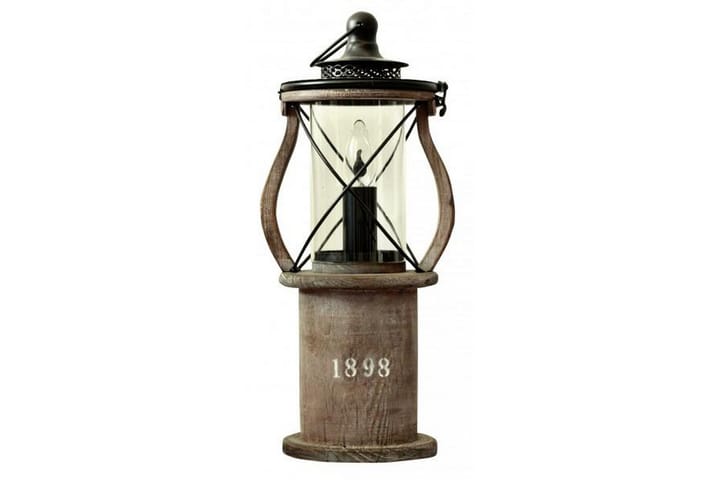 Lyhty 1898 21 cm Pyöreä Ruskea - Cottex - Valaistus - Sisävalaistus & lamput - Pöytävalaisimet - Pankkiirivalaisin