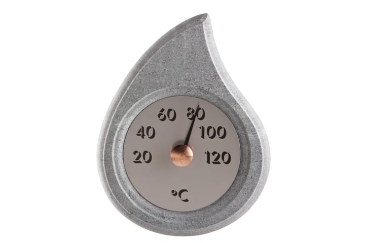Saunan lämpömittari Pisarainen 194x149x15(25)mm Vuolukivi - Hukka Design - Sisustustuotteet - Sisustusesineet