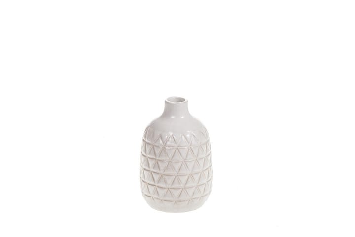 Vaasi Ceramic 20 cm Valkoinen - AmandaB - Sisustustuotteet - Sisustusesineet