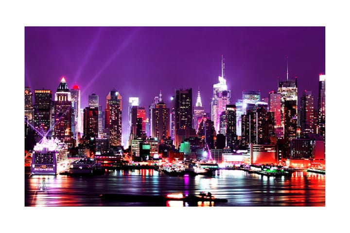 Valokuvatapetti Rainbow City Light New York 450x270 - Sisustustuotteet - Tapetit - Valokuvatapetit