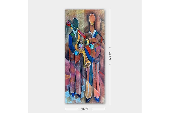 Canvastaulu DKY Abstract & Fractals Monivärinen - 50x120 cm - Sisustustuotteet - Taulut & taide - Canvas-taulut