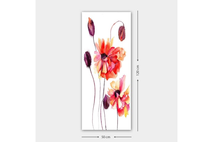 Canvastaulu DKY Floral & Botanical Monivärinen - 50x120 cm - Sisustustuotteet - Taulu & taide - Canvas-taulu