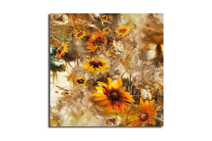 Canvastaulu Floral Monivärinen - 45x45 cm - Sisustustuotteet - Taulut & taide - Canvas-taulut