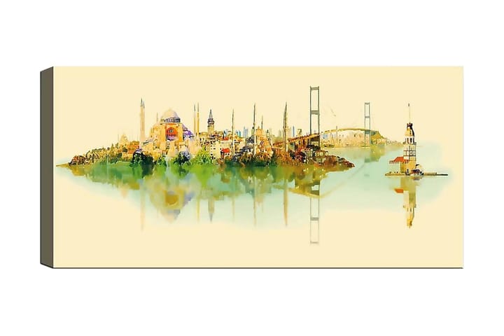 Canvastaulu YTY Cities & Countries Monivärinen - 120x50 cm - Sisustustuotteet - Taulut & taide - Canvas-taulut