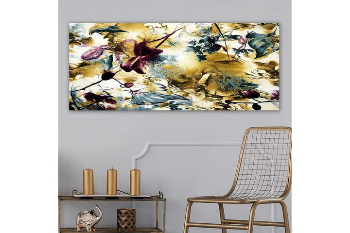 Canvastaulu YTY Floral & Botanical Monivärinen - 120x50 cm - Sisustustuotteet - Taulut & taide - Canvas-taulut