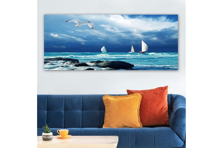 Canvastaulu YTY Nautical & Beach Monivärinen - 120x50 cm - Sisustustuotteet - Taulu & taide - Canvas-taulu