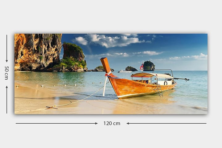 Canvastaulu YTY Nautical & Beach Monivärinen - 120x50 cm - Sisustustuotteet - Taulut & taide - Canvas-taulut