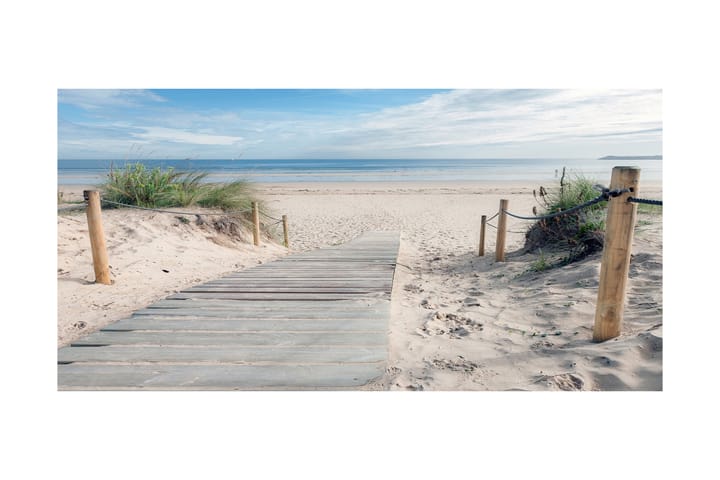 Straight To The Beach Kuva Beige/Sininen - 120x60 cm - Sisustustuotteet - Taulu & taide - Canvas-taulu