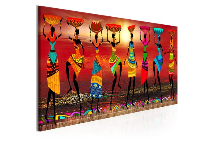 Taulu African Women Dancing 150x50 - Artgeist sp. z o. o. - Sisustustuotteet - Taulut & taide - Canvas-taulut