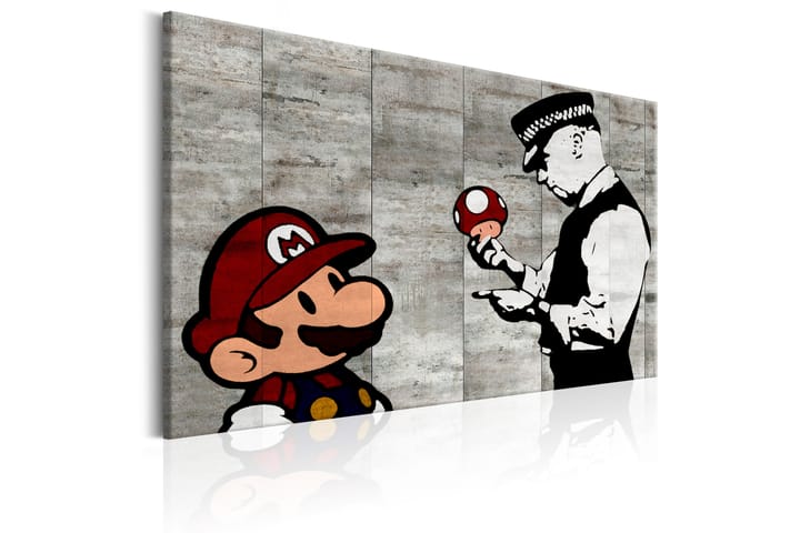 Taulu Banksy on Concrete 120x80 - Artgeist sp. z o. o. - Sisustustuotteet - Taulut & taide - Canvas-taulut
