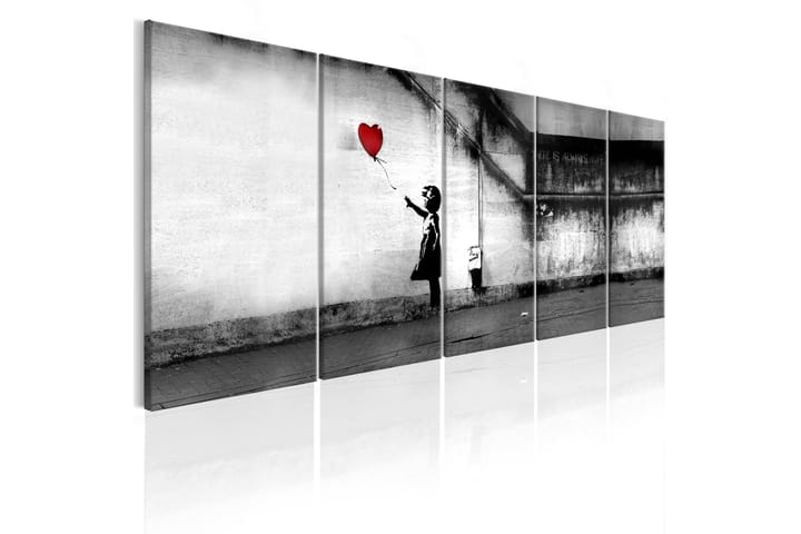 Taulu Banksy Runaway Balloon 200x80 - Artgeist sp. z o. o. - Sisustustuotteet - Taulu & taide - Canvas-taulu