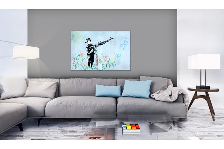Taulu Boy with Gun by Banksy 120x80 - Artgeist sp. z o. o. - Sisustustuotteet - Taulu & taide - Canvas-taulu