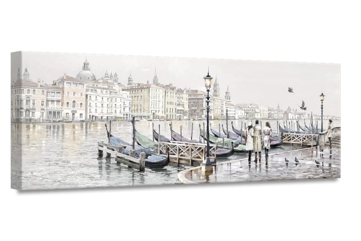 Taulu Canvas Venice Harbour - 60x150 cm - Sisustustuotteet - Taulu & taide