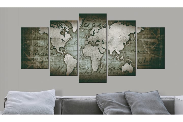 Taulu Emerald Map 100x50 - Artgeist sp. z o. o. - Sisustustuotteet - Taulut & taide - Canvas-taulut