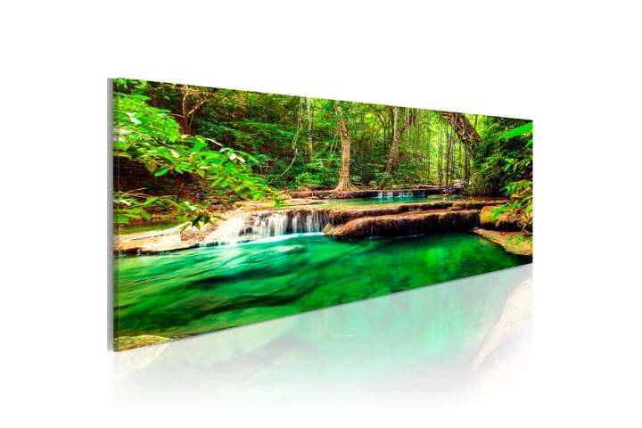 Taulu Emerald Waterfall 150x50 - Artgeist sp. z o. o. - Sisustustuotteet - Taulut & taide - Canvas-taulut