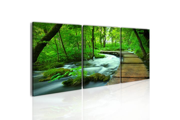 Taulu Forest Broadwalk Triptych 120x40 - Artgeist sp. z o. o. - Sisustustuotteet - Taulut & taide - Canvas-taulut