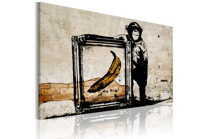 Taulu Inspired By Banksy Sepia 60x40 - Artgeist sp. z o. o. - Sisustustuotteet - Taulu & taide - Canvas-taulu