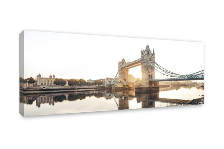 Taulu London Tower Bridge 60x150 cm - Monivärinen - Sisustustuotteet - Seinäkoristeet - Kellot