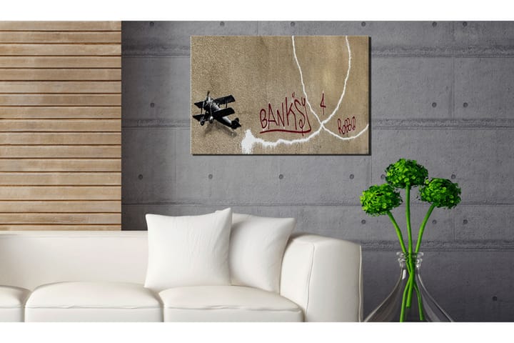 Taulu Love Plane by Banksy 120x80 - Artgeist sp. z o. o. - Sisustustuotteet - Taulut & taide - Canvas-taulut