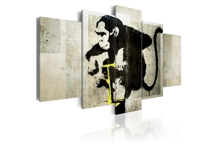 Taulu Monkey Tnt Detonator Banksy 100x50 - Artgeist sp. z o. o. - Sisustustuotteet - Seinäkoristeet - Tapetit - Valokuvatapetit