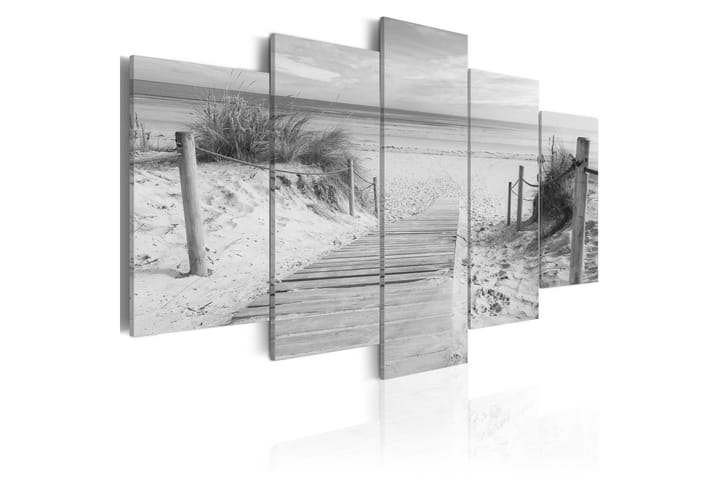 Taulu Morning On The Beach Black And White 200x100 - Artgeist sp. z o. o. - Sisustustuotteet - Taulut & taide - Canvas-taulut