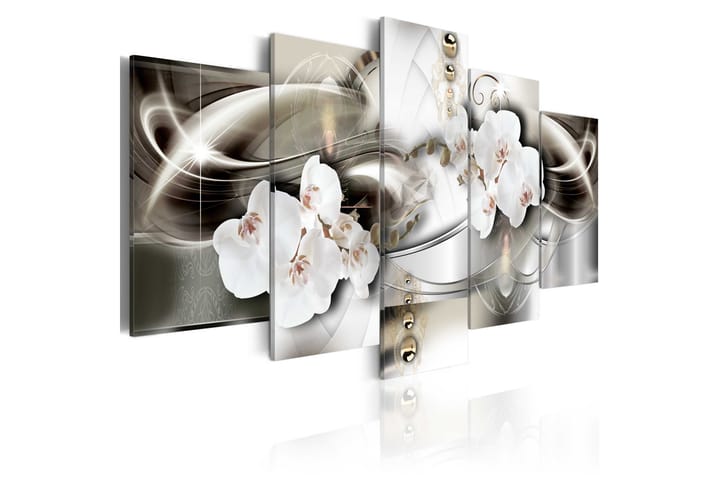 Taulu Orchids Among The Waves Of Gold 200x100 - Artgeist sp. z o. o. - Sisustustuotteet - Taulu & taide - Canvas-taulu
