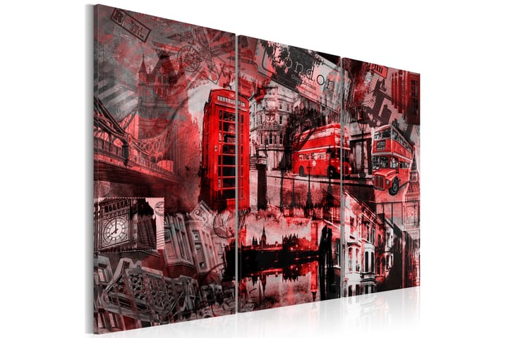 Taulu Red London 120x80 - Artgeist sp. z o. o. - Sisustustuotteet - Taulut & taide - Canvas-taulut