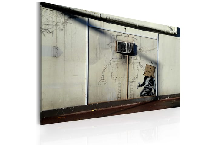 Taulu Robots Banksy 60x40 - Artgeist sp. z o. o. - Sisustustuotteet - Seinäkoristeet - Tapetit - Valokuvatapetit