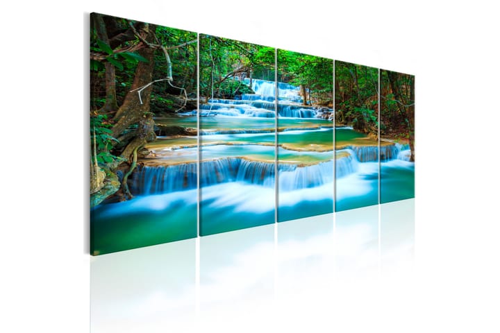 Taulu Sapphire Waterfalls 225x90 - Artgeist sp. z o. o. - Sisustustuotteet - Taulu & taide - Canvas-taulu