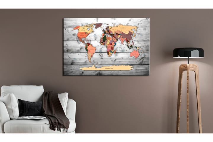 Taulu World Map: New Directions 90x60 - Artgeist sp. z o. o. - Sisustustuotteet - Taulu & taide - Canvas-taulu