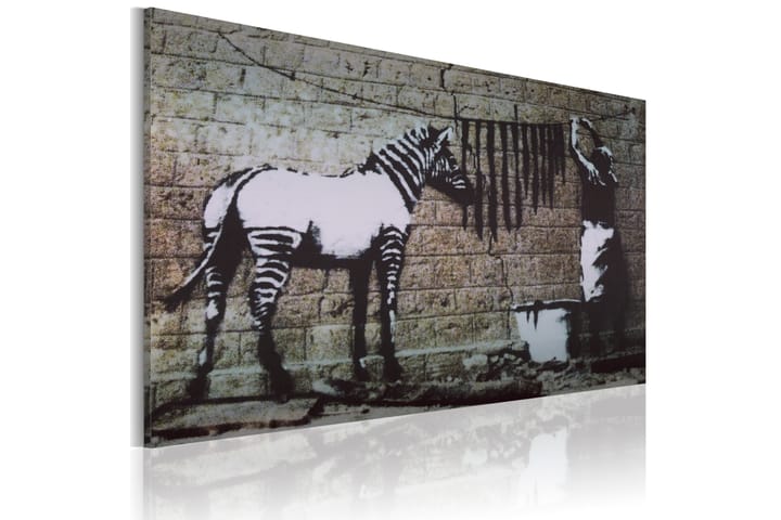 Taulu Zebra Banksy 60x40 - Artgeist sp. z o. o. - Sisustustuotteet - Taulu & taide - Canvas-taulu