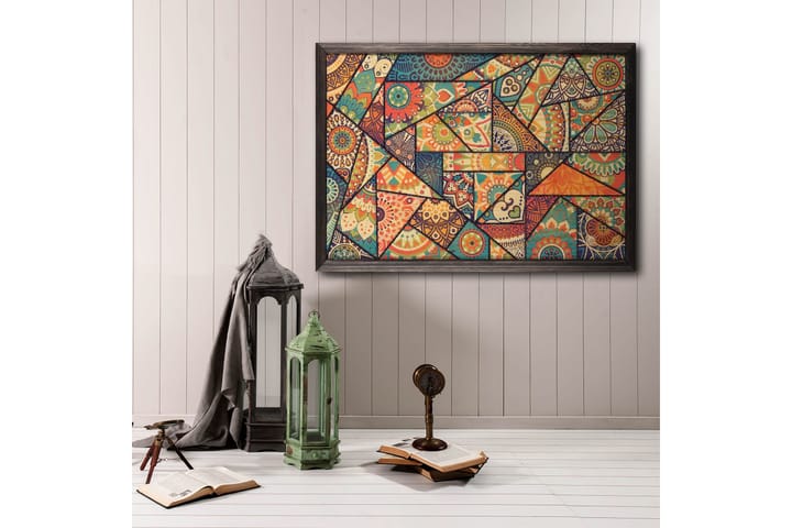 Colourful Mosaic Abstrakti/Colourful Monivärinen - 70x50 cm - Sisustustuotteet - Taulu & taide - Juliste - Abstrakti juliste