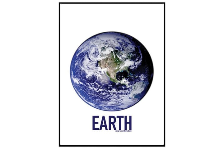 Juliste Earth - Saatavilla useita kokoja - Sisustustuotteet - Taulu & taide - Julisteet
