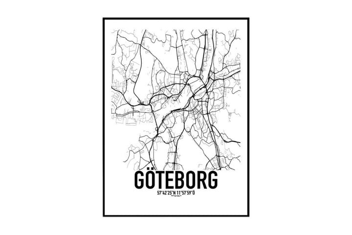 Juliste Göteborg kartta - Saatavilla useita kokoja - Sisustustuotteet - Taulut & taide - Julisteet