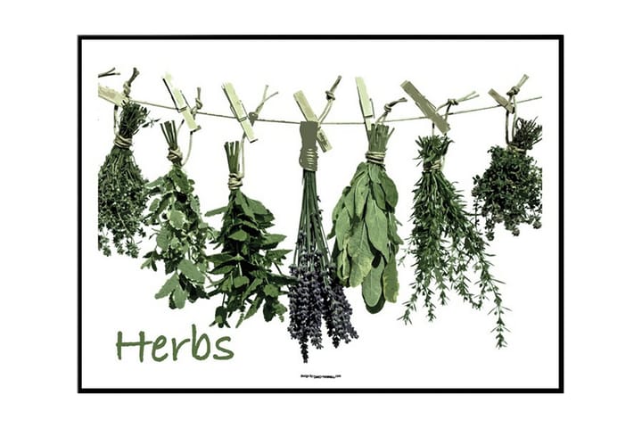 Juliste Herbs cart - Saatavilla useita kokoja - Sisustustuotteet - Taulut & taide - Julisteet