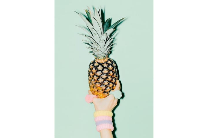 Juliste Pastel Pineapple 1 - 50x70cm - Sisustustuotteet - Taulut & taide - Julisteet